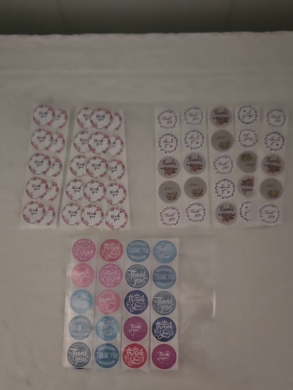 Thank You Assorted Round Sticker Seals - Multi-Color
